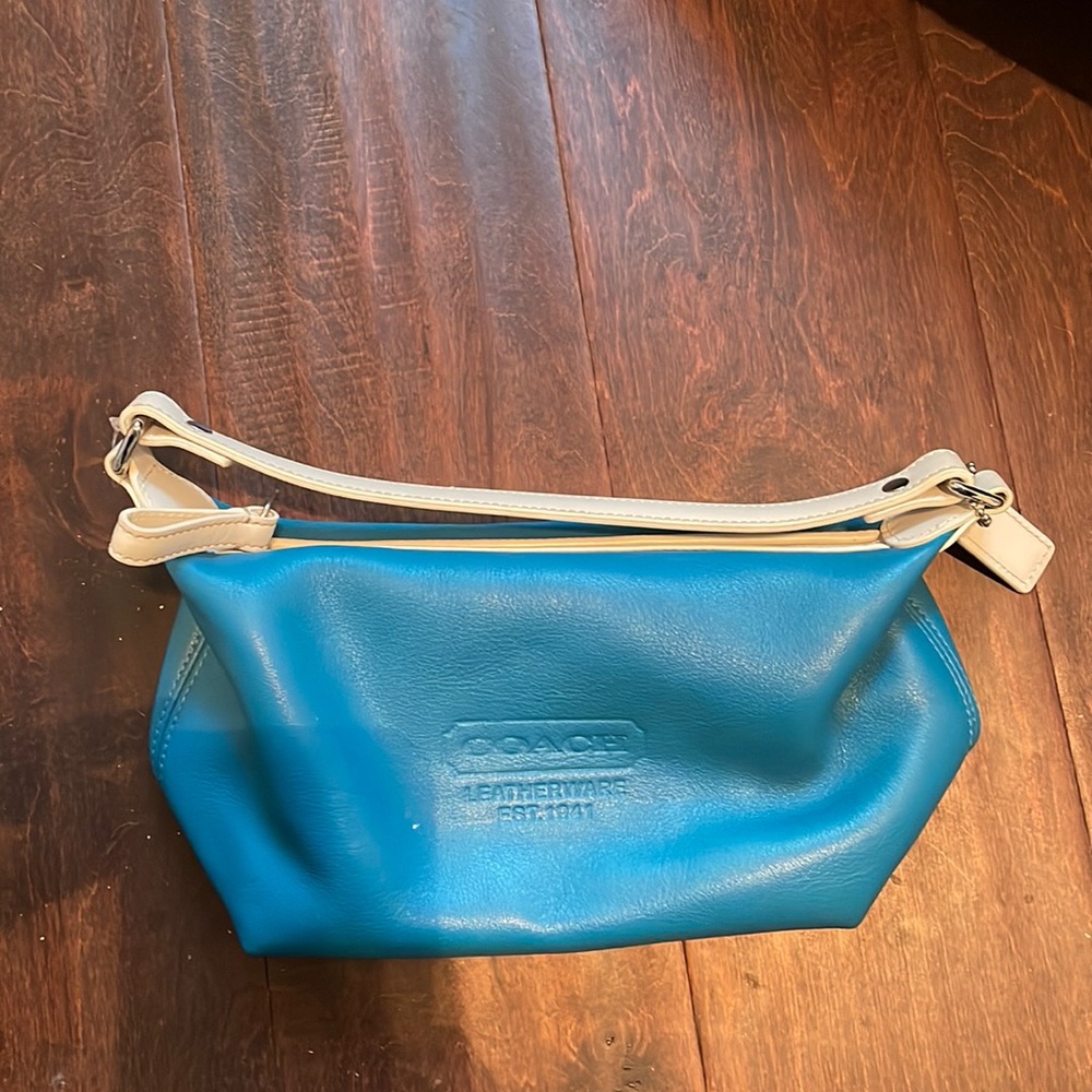 Small coach bag. Could be a purse or Cosmetic bag